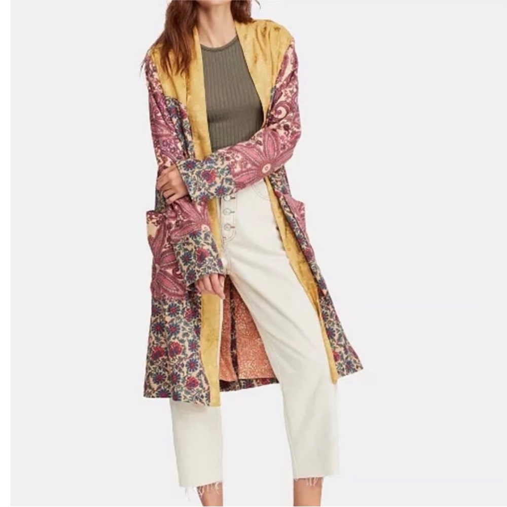 NWT Free People Maggie Open-Front Duster Jacket